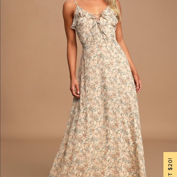 Lulus floral maxi dress - Picture 1 of 4